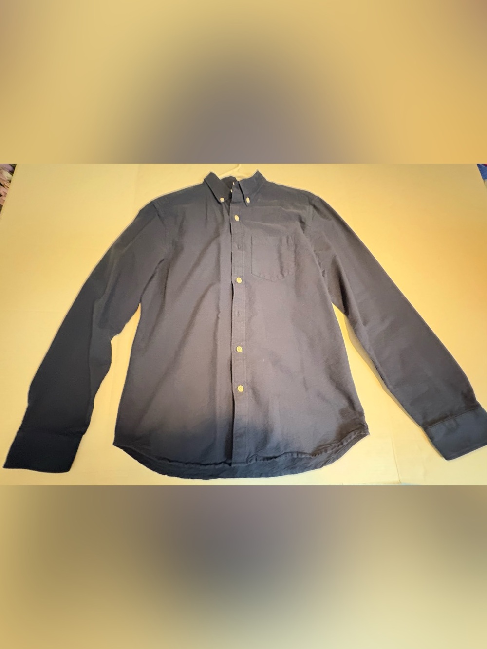 Old Navy Men's Dark Navy Button-Down Shirt
